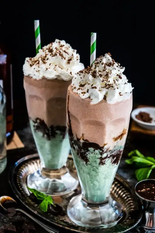 Mint Chocolate Chip Ice Cream Shake