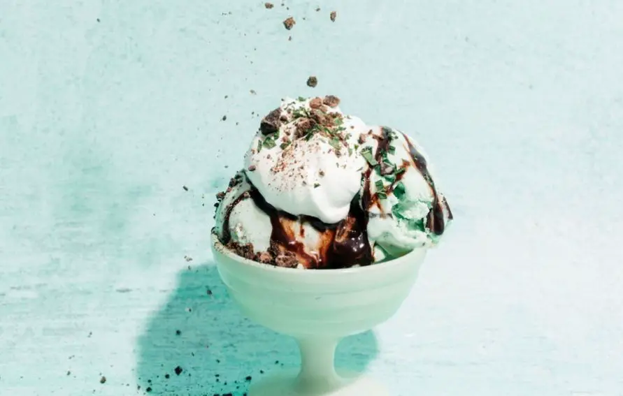 Mint Chocolate Chip Sundae