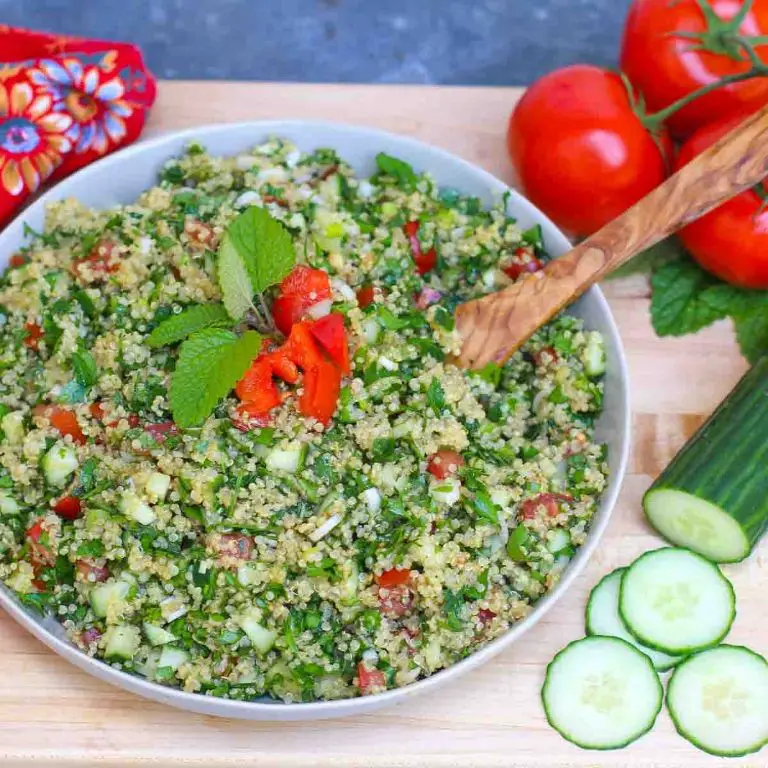 Minty Quinoa Tabouli with Cucumber