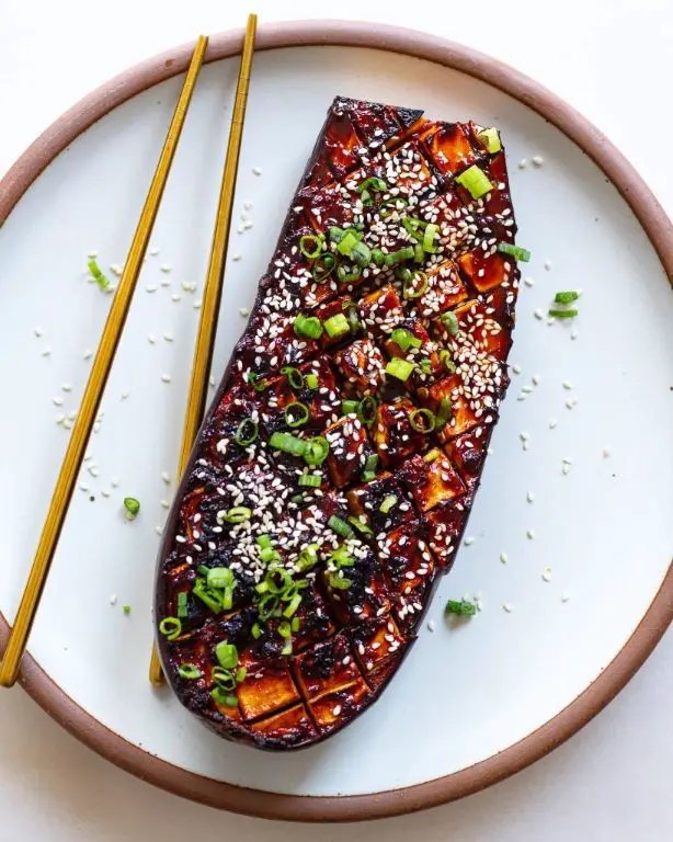 Miso Glazed Sauteed Eggplant