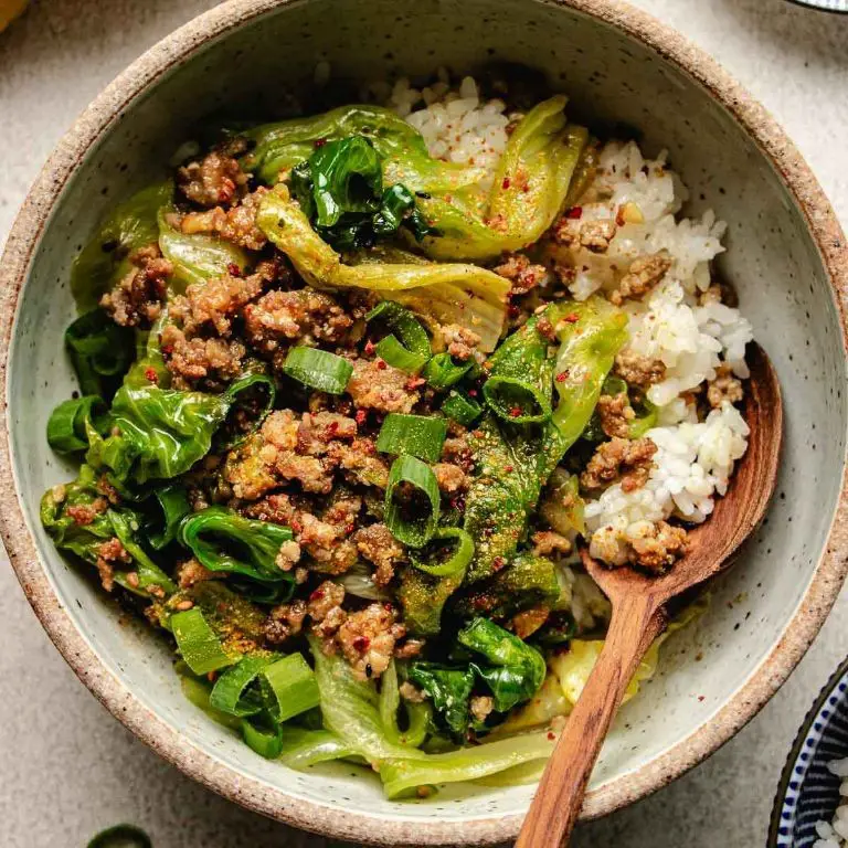 Miso Pork Stir Fry with Bok Choy