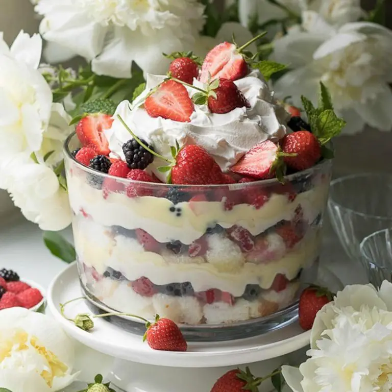 Mixed Berry Philadelphia Cream Cheese Jello Trifle