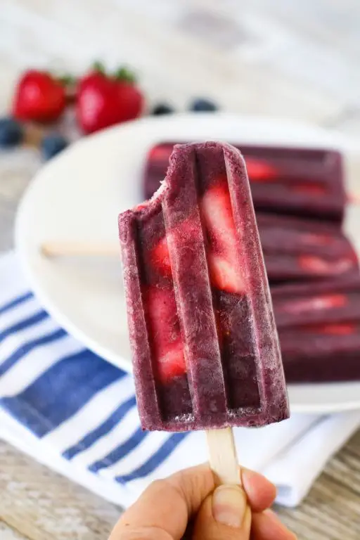 Mixed Berry Smoothie Popsicles