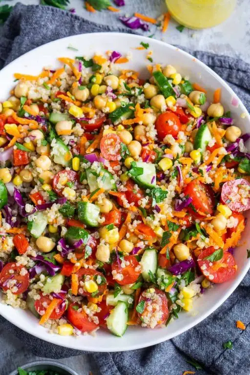 Mixed Vegetables and Quinoa Salad