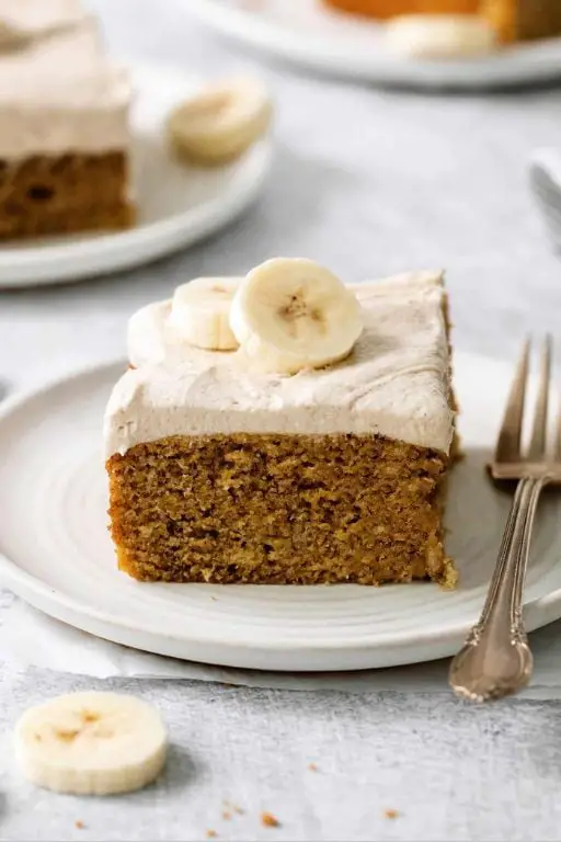 Moist Banana Nut Cake with Cinnamon Frosting