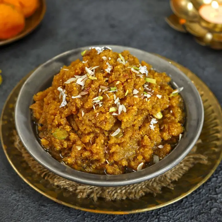 Moong Dal Halwa with Nuts