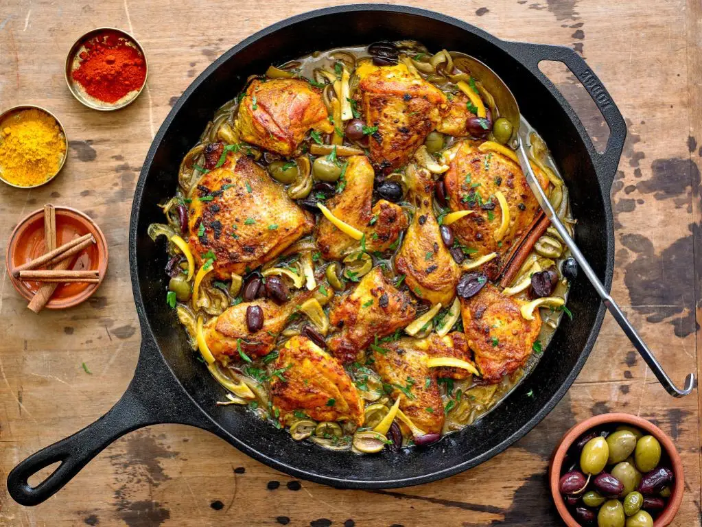 Moroccan Chicken and Olive Tagine