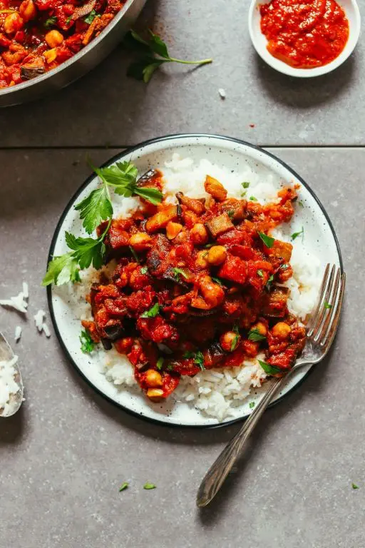 Moroccan Spiced Roasted Eggplant
