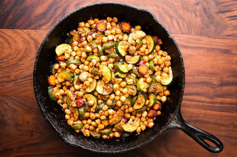 Moroccan Zucchini and Chickpea Tagine