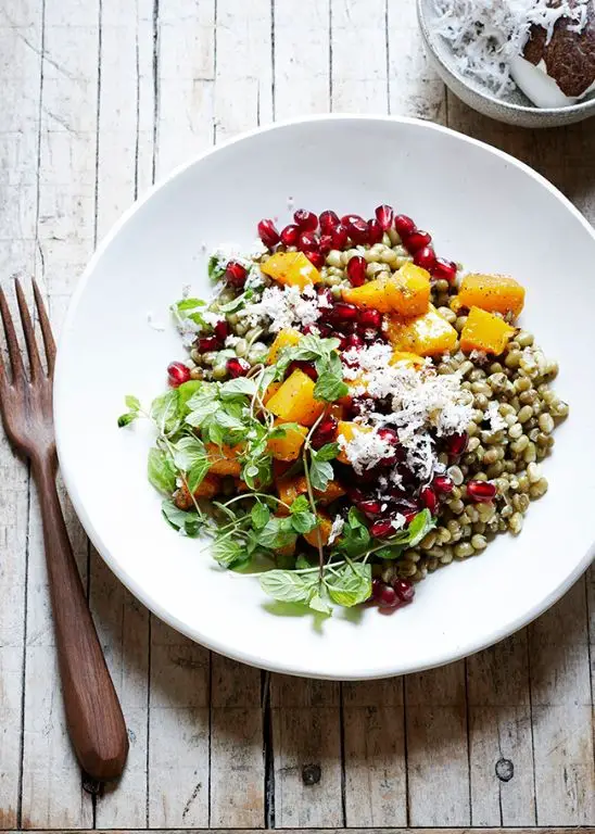 Mung Bean and Coconut Salad