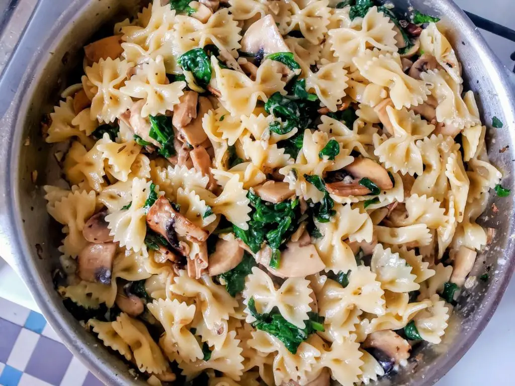 Mushroom and Thyme Baked Farfalle
