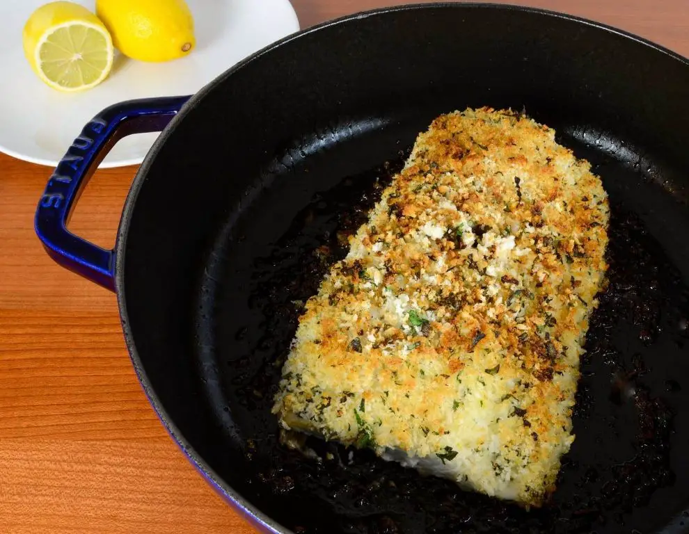 Mustard Crusted Halibut with Herb Butter