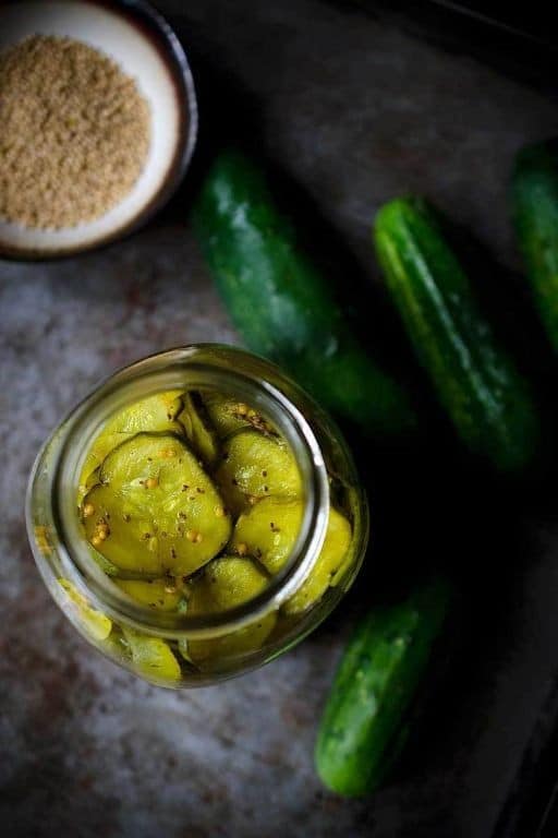 Mustard Seed Bread and Butter Pickles
