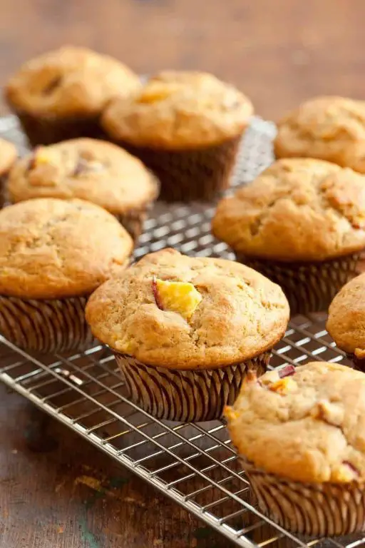 Nectarine and Cinnamon Muffins