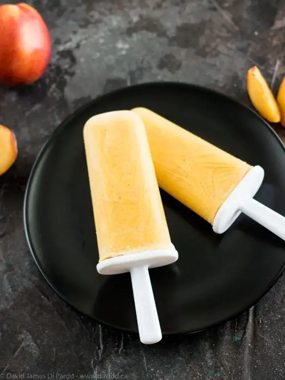 Nectarine and Coconut Popsicles