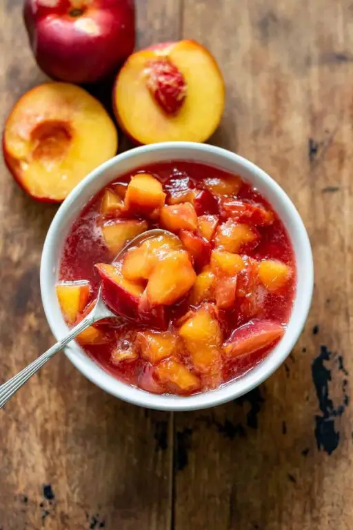 Nectarine and Ginger Compote