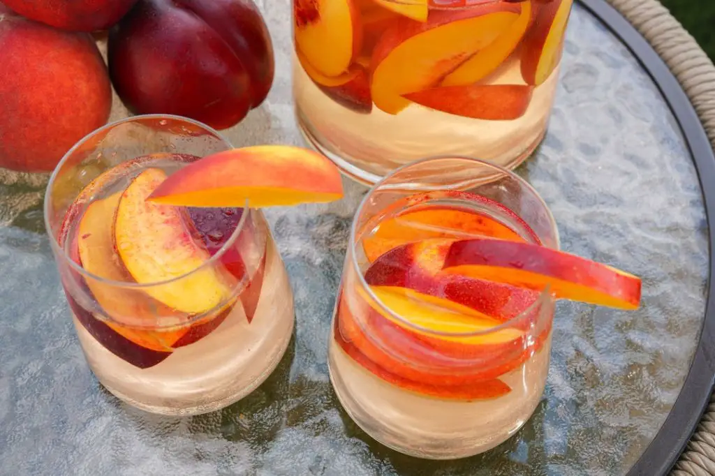 Nectarine and Peach Sangria