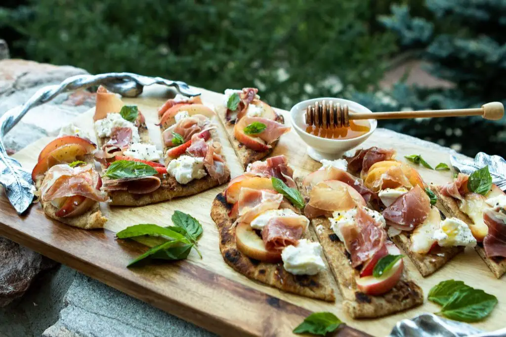 Nectarine and Prosciutto Flatbread