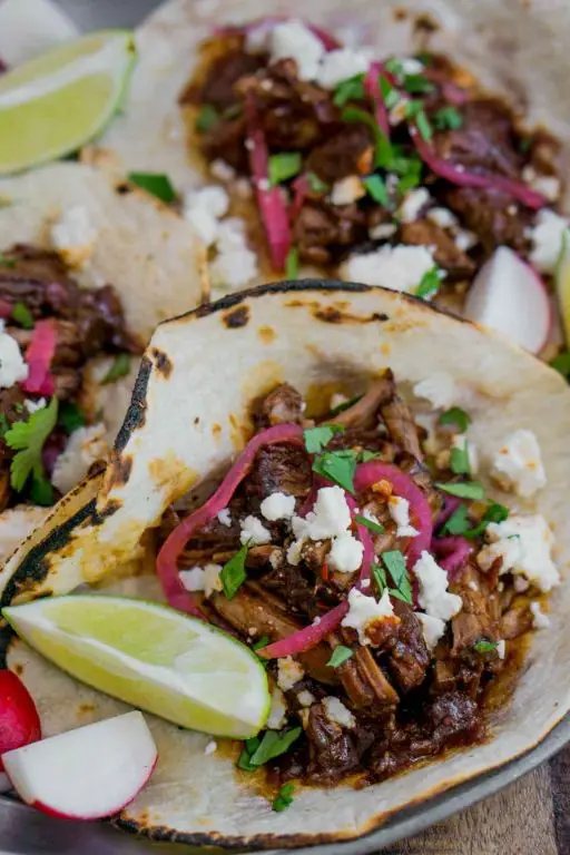New Mexico Red Chile Beef Tacos