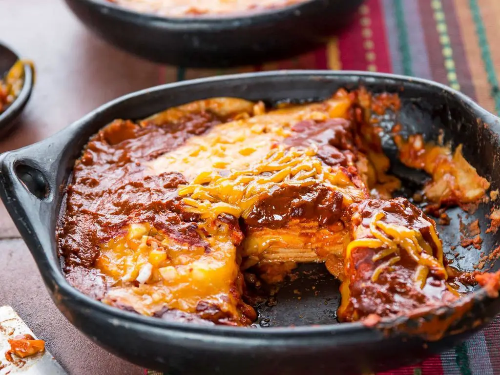 New Mexico Red Chile Enchiladas
