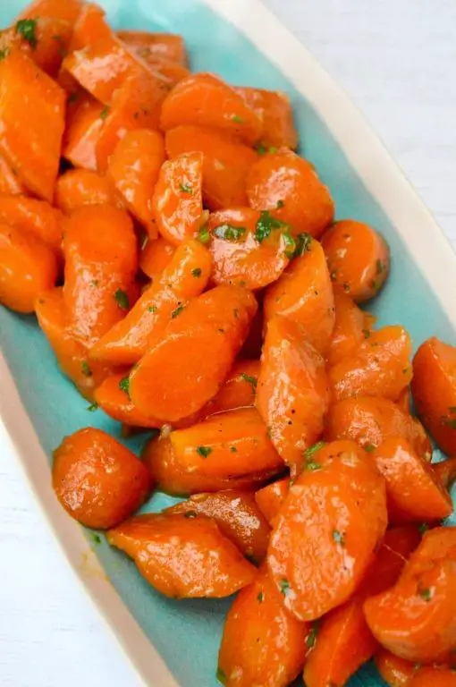 Nigelle and Honey Glazed Carrots
