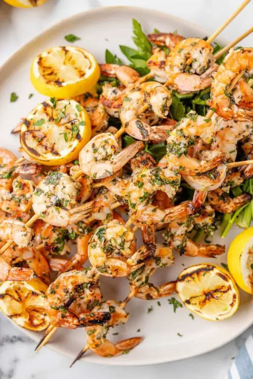 Nigelle and Lemon Grilled Shrimp