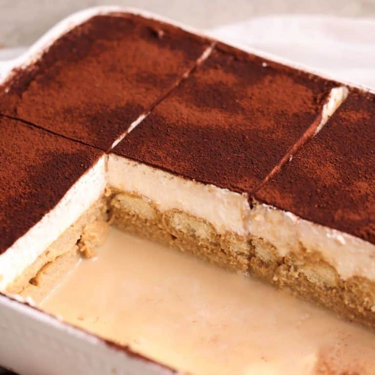 No Bake Condensed Milk Tiramisu