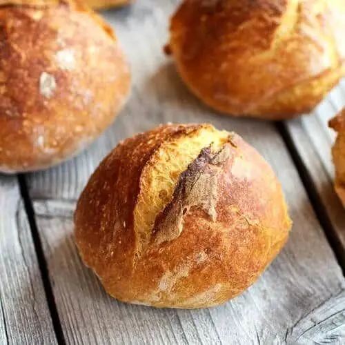No Knead Pumpkin Bread