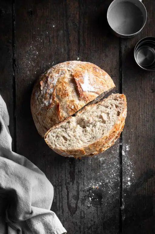 No Knead Whole Wheat Bread