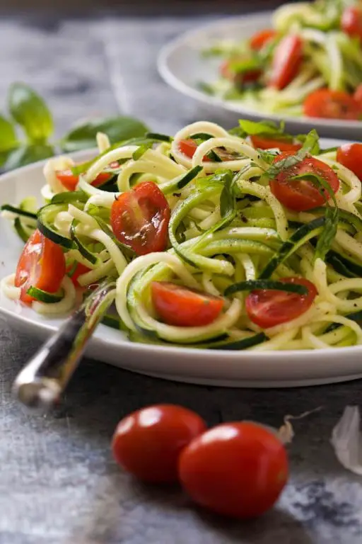 No-Cook Zucchini Noodle Salad