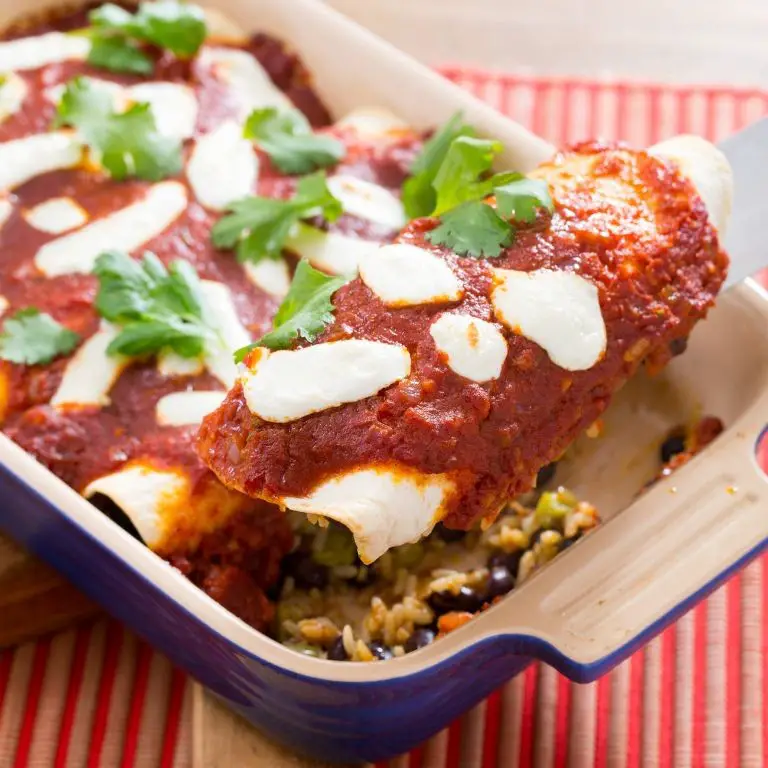 Nopales and Black Bean Enchiladas