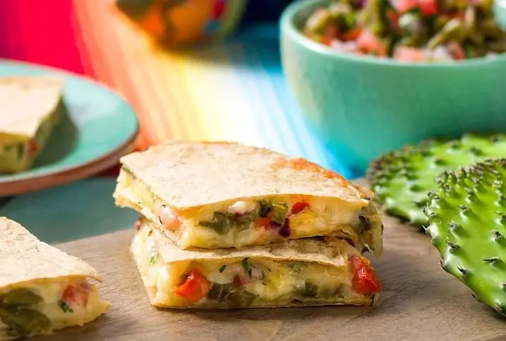 Nopales and Cheese Quesadillas