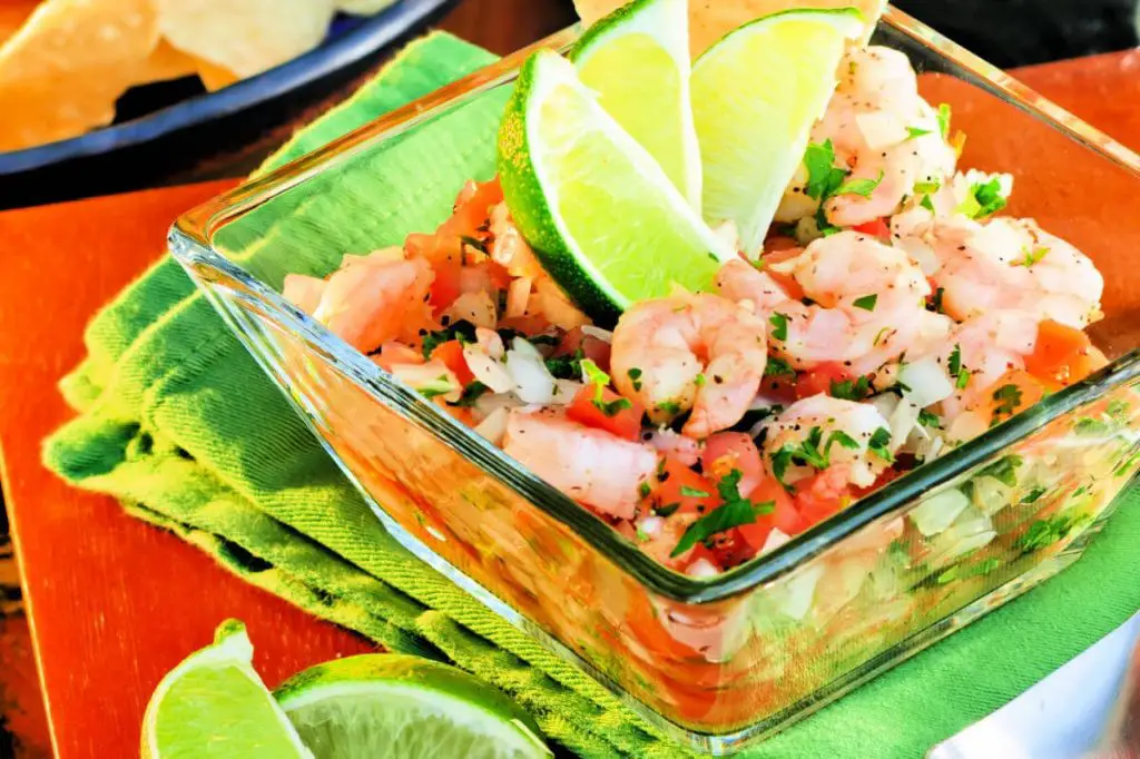 Nopales and Shrimp Ceviche