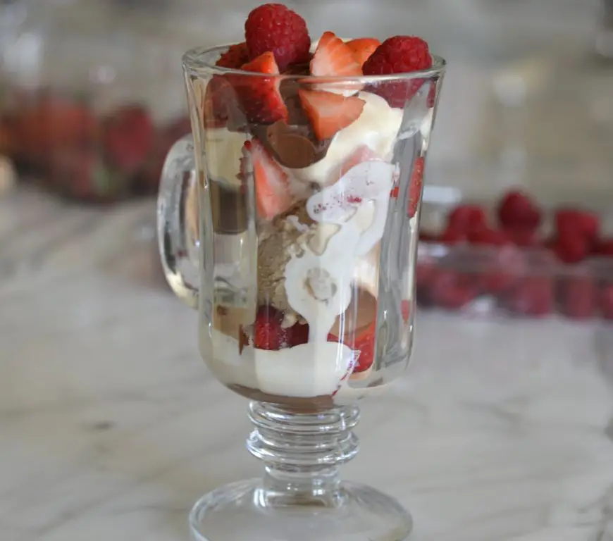 Nutella and Hazelnut Sundae