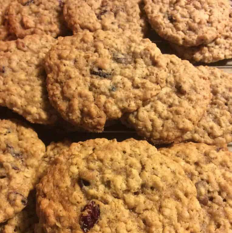 Oatmeal Raisin Cookies with Heath Toffee Bits