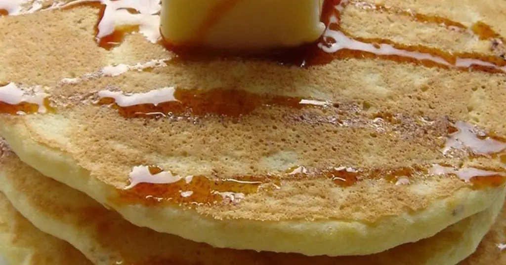 Okara Pancakes with Maple Syrup