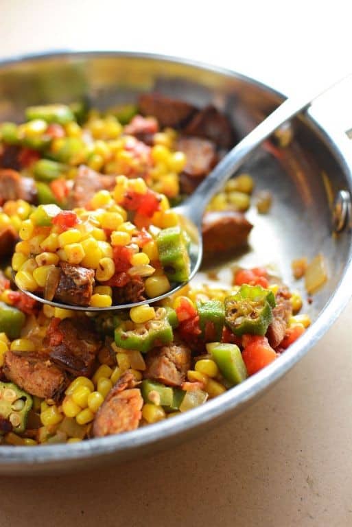 Okra and Corn Maque Choux
