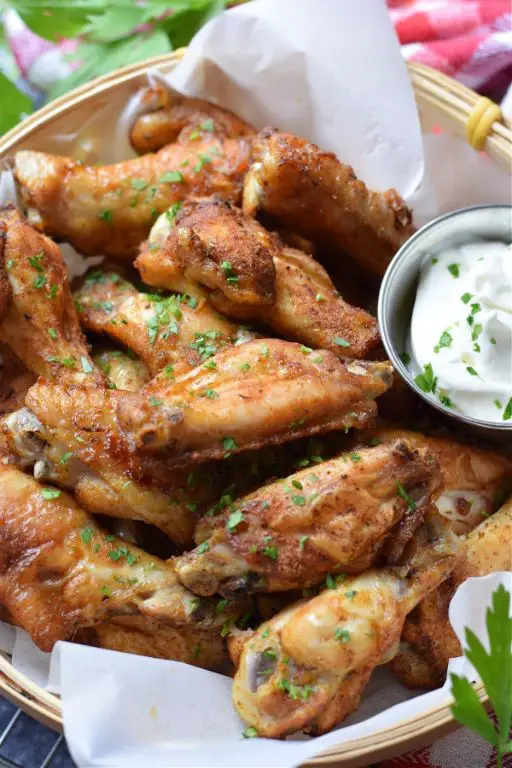 Old Bay Sriracha Wings with a Kick