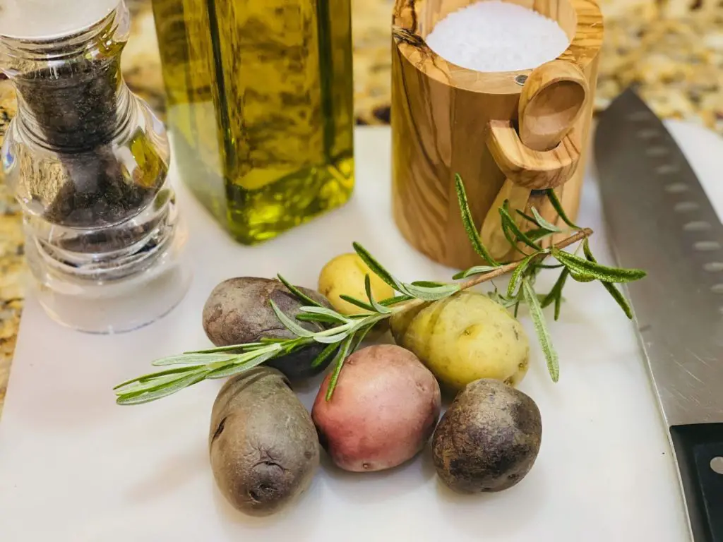 Olive Oil and Sea Salt Baby Potatoes in Air Fryer