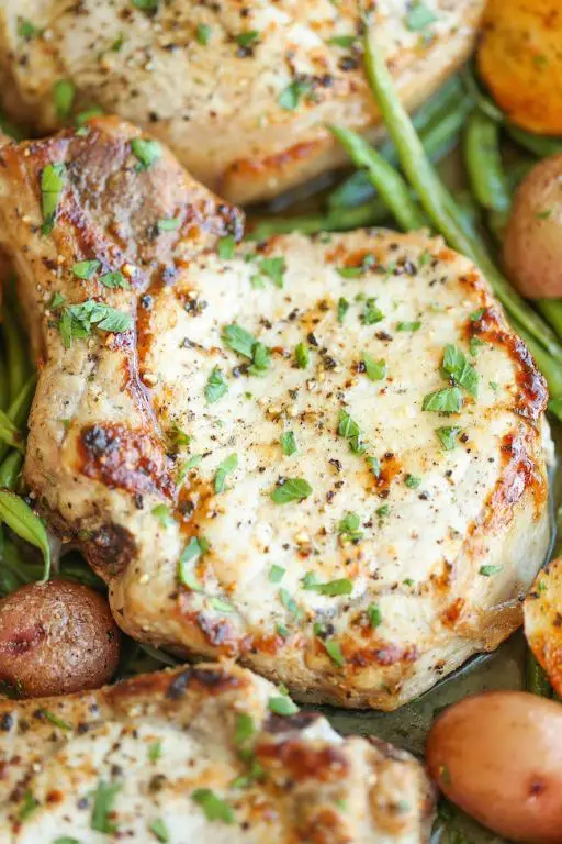 One-Pan Ranch Pork Chops with Vegetables