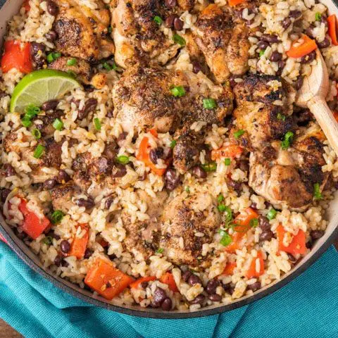 One-Pot Caribbean Chicken and Rice