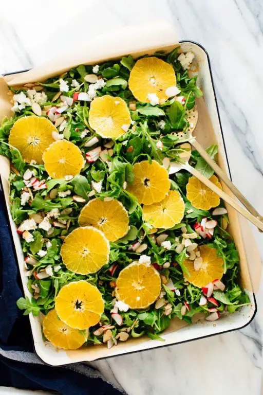 Orange Arugula Salad with Almonds