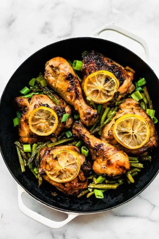 Orange Ginger Air Fryer Chicken Thighs