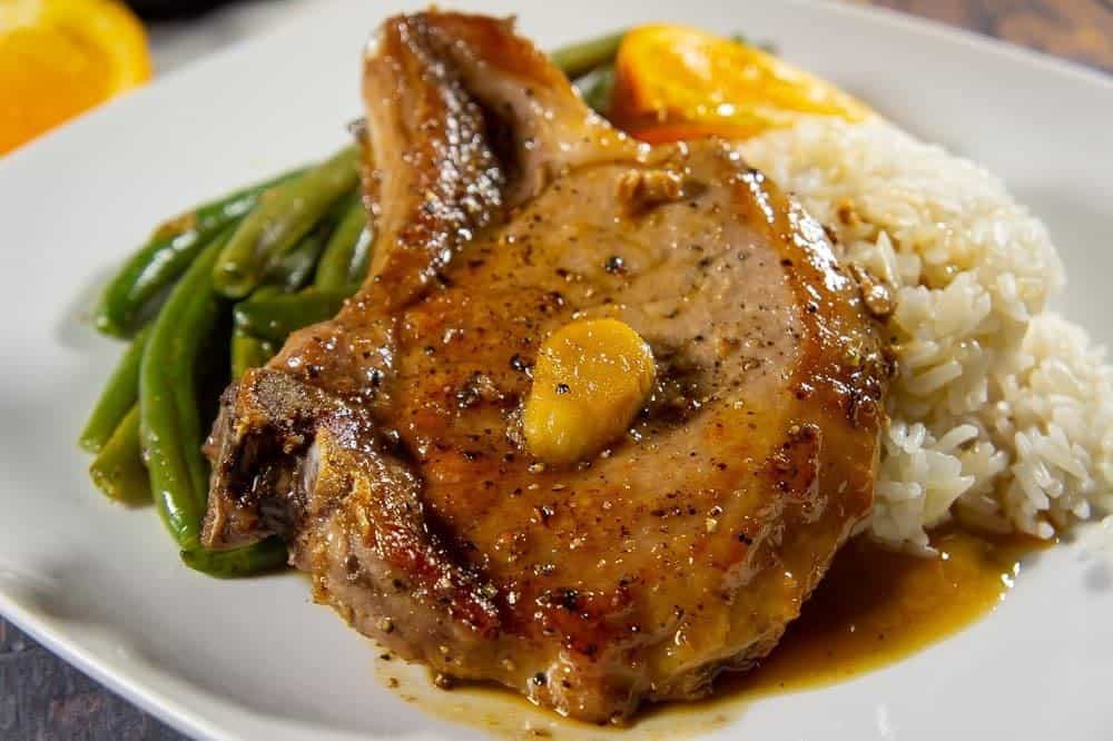 Orange Ginger Glazed Bone-In Pork Loin
