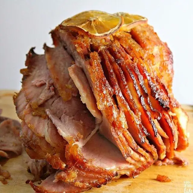 Orange Ginger Glazed Ham