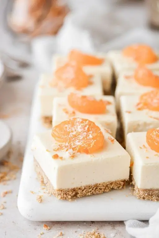 Orange Jello Cheesecake Bites