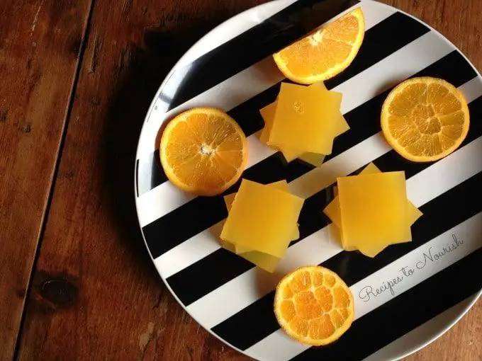 Orange Jello and Lime Zest Gelatin Squares