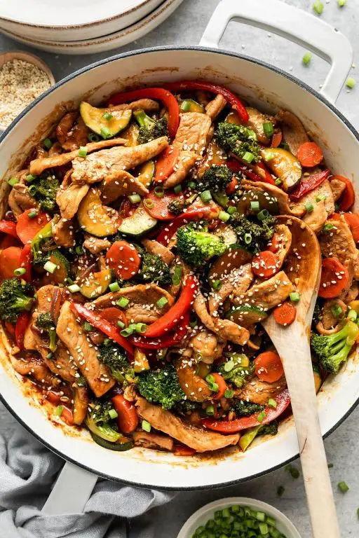 Orange Sesame Pork Stir Fry