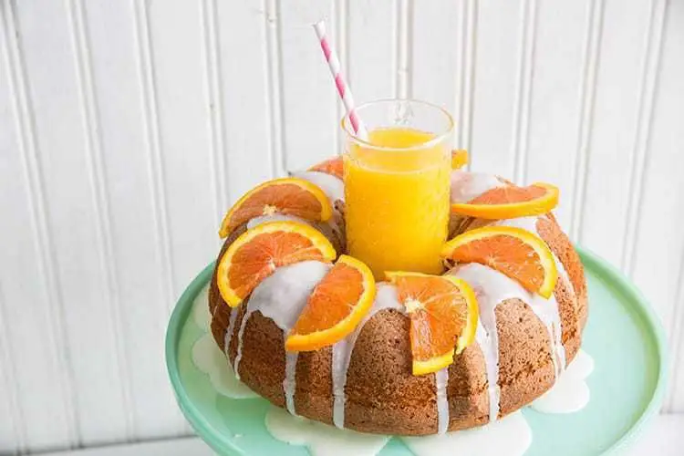 Orange Vodka Glazed Bundt Cake