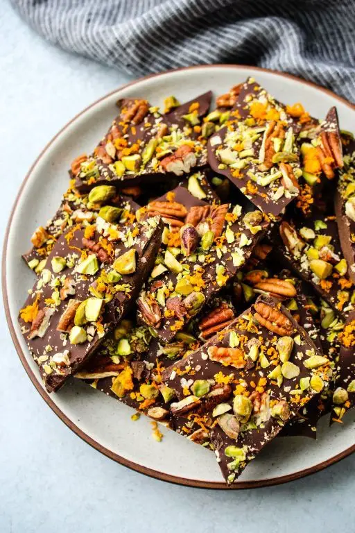 Orange Zest and Dark Chocolate Nougat